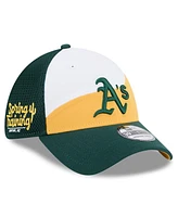 New Era Men's Gold/Dark Green Athletics 2025 Spring Training 39THIRTY Flex Hat