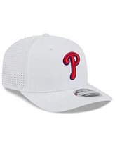 New Era Men's White Philadelphia Phillies 2025 Spring Training 9SEVENTY Coolera Stretch-snap Hat