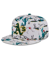 New Era Men's White Athletics 2025 Spring Training 9FIFTY Snapback Hat