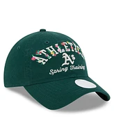 New Era Women's Green Athletics 2025 Spring Training Floral 9TWENTY Adjustable Hat