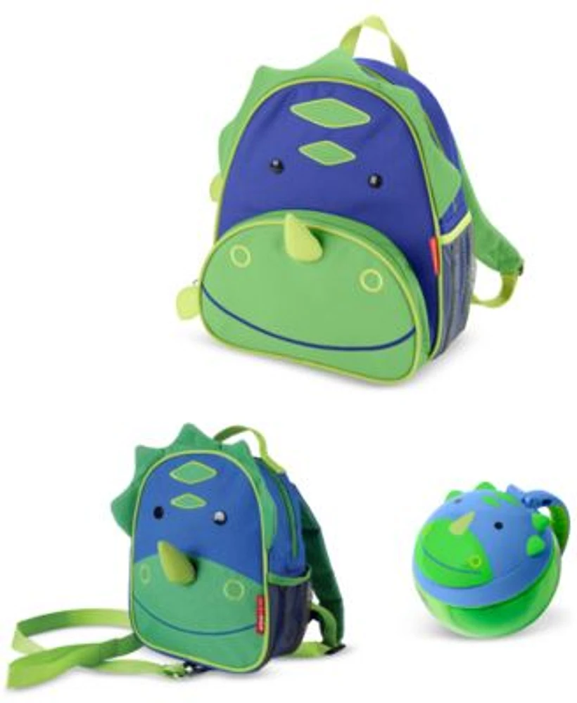 Skip Hop Dino Zoo Mini Backpack With Safety Harness Little Kid Backpack Snack Cup