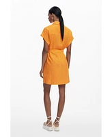 Desigual Women's Shirt dress with perforated hem