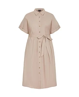 City Chic Plus Elly Shirt Dress