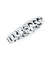 Bling Jewelry Unisex Braided Celtic Eternity Band Knot Sterling Silver Ring