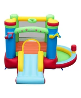Inflatable Kids Bounce House Music-Themed Castle with Sound Interaction