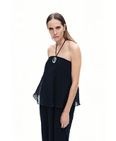 Nocturne Women's Halter Neck Maxi Dress
