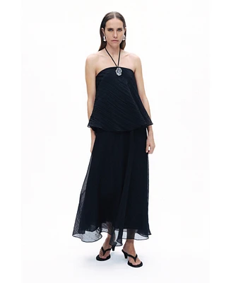 Nocturne Women's Halter Neck Maxi Dress