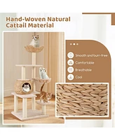 5-Layer Climbing Cat Tree with Scratching Posts & Washable Cushions Multi-Level Fun & Comfort for Cats