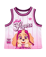 Paw Patrol Mesh Jersey Tank Top and Basketball Shorts Athletic Outfit Set