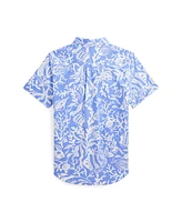 Polo Ralph Lauren Big Boys Sea-Print Short-Sleeve Shirt