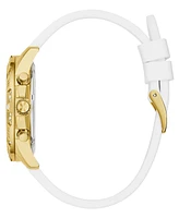 Guess Women's Multifunction White Silicone Watch, 40mm