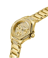 Guess Women's Multifunction Gold-Tone Stainless Steel Watch, 38mm
