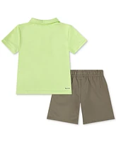 Hurley Toddler Boys H2O-dri Belmont Polo Top & Shorts, 2 Piece Set