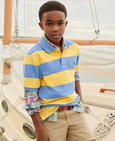 Polo Ralph Lauren Big Boys Striped Cotton Mesh Shirt