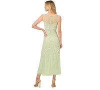 Adrianna Papell Women's Embellished Sleeveless Midi Dress