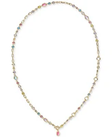 Kendra Scott 14k Gold-Plated Mixed Stone 19-2/5" Convertible Necklace