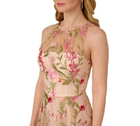 Adrianna Papell Women's Embroidered Fit & Flare Dress