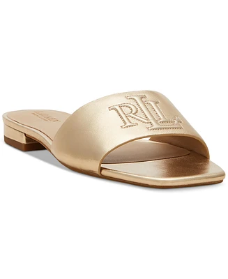 Lauren Ralph Women's Everly Slide Flat Sandals