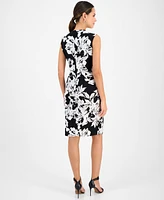 Kasper Women's Printed Wrap-Style Dress
