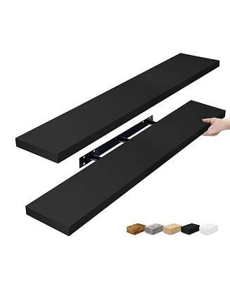 Sorbus Pack 47 x 9.25 Inch Wall Mounted Floating Shelves
