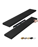 Sorbus Pack 47 x 9.25 Inch Wall Mounted Floating Shelves