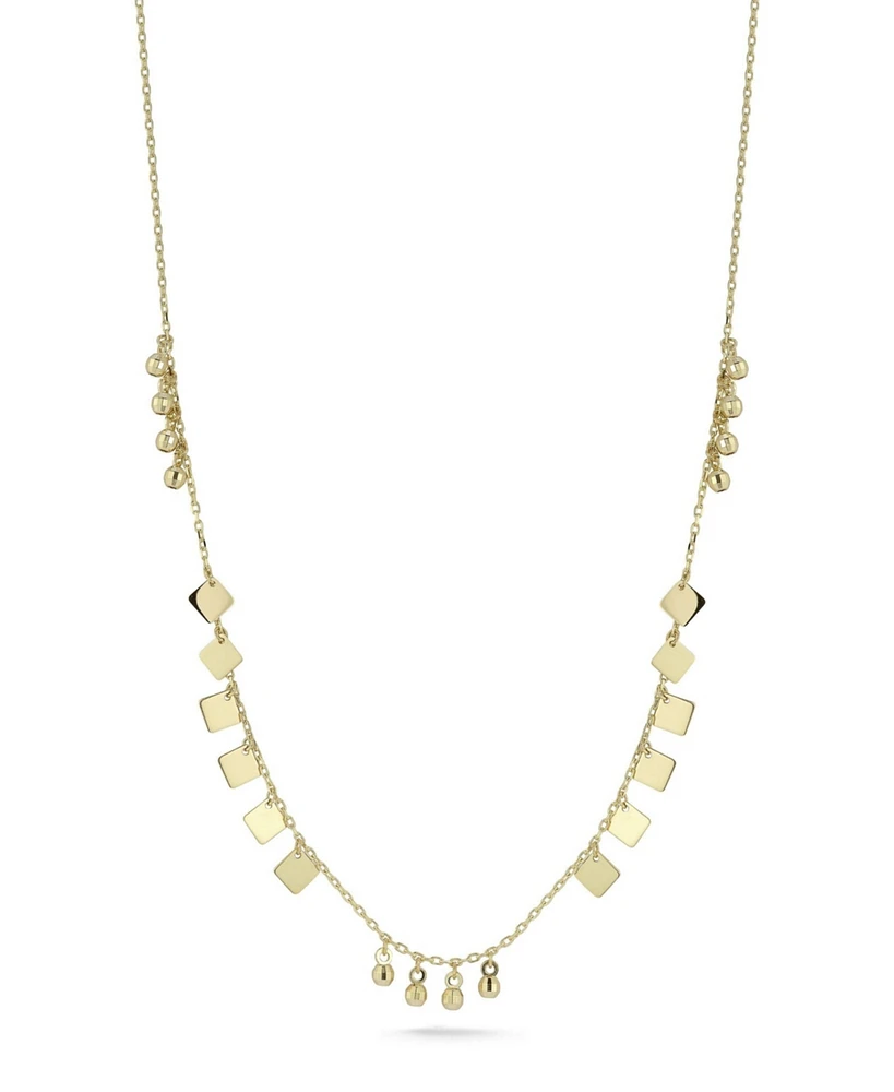 Rachel Zoe Fine Jewelry 14K Gold Multi Charm Necklace