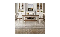 Classic 6-Piece Dining Set for Timeless Style and Comfortable Dining Experience