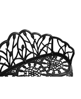 Cast aluminium bench