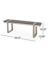 Modern Aluminum Outdoor Bench: Style and Comfort for Your Patio