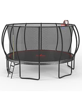 16FT trampoline Pumpkin- Black Red