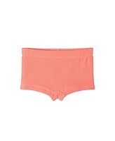 Toddler/Child Girls Orange Textured Long Sleeve Rash Guard & Short Set