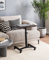 Seville Classics Mobile Laptop Desk Cart With Side Table