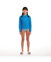 Toddler/Child Girls Blue Long Sleeve Rashguard