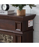 Only Mantel (Not Included 23" Fireplace)--Cherry, 45.6"W11.8"D40"H