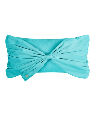 Juicy Couture Velvet Bow Decorative Pillow, 10" x 18"