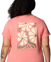 Columbia Plus Rolling Bend Graphic Short Sleeve Top