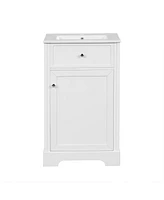 20" Bathroom Vanity with Sink, Soft-Close Cabinet and Storage