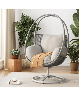 Reno Outdoor Wicker Swivel Lounge Chair