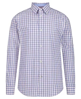 Tommy Hilfiger Big Boys Long-Sleeve Stretch Micro Plaid Shirt