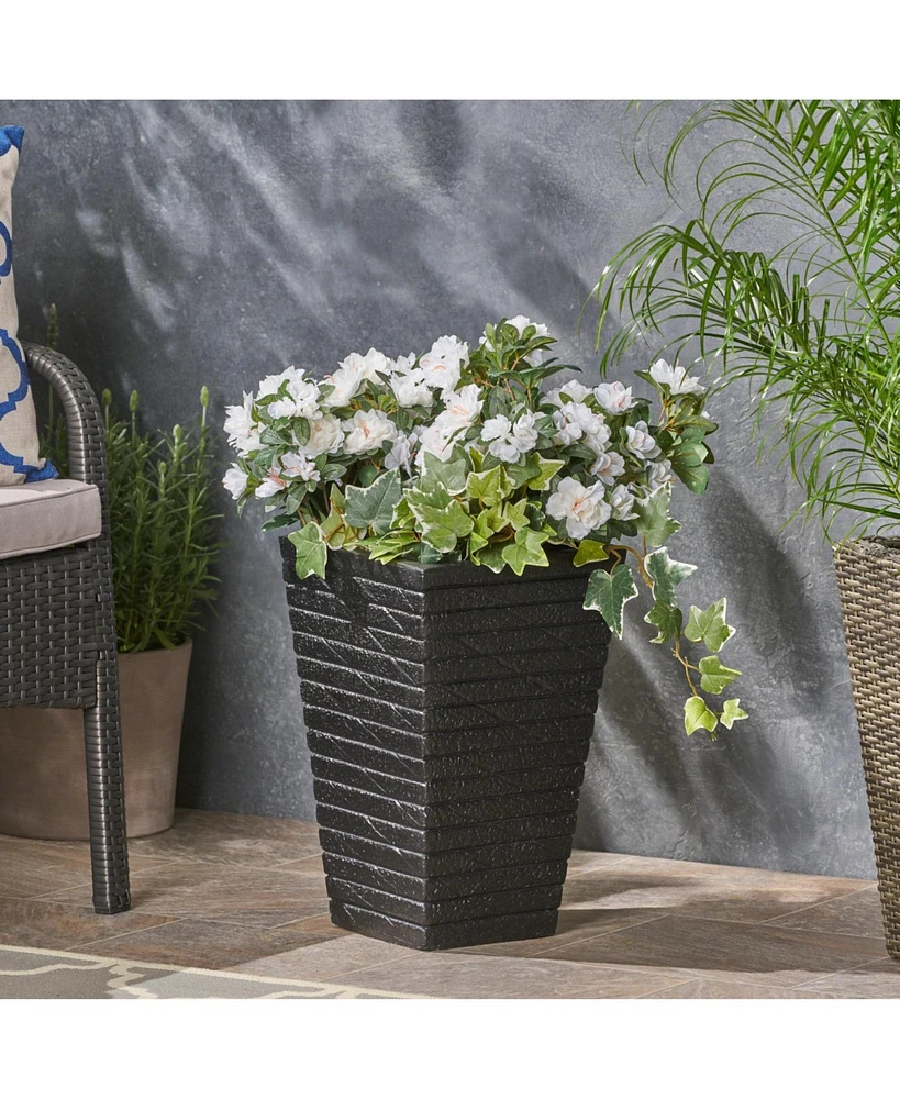 Sleek and Sophisticated Tapered Square Planter for Home and Garden