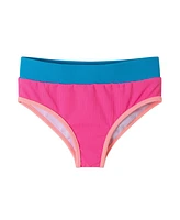 Toddler/Child Girls Ribbed Colorblock Two-Piece Swimsuit
