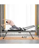 Pilates core bed, foldable home high quality, yoga studio same commercial fitness equipment, black