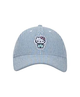 Hello Kitty Embroidered Character Women's Denim Unstructured Baseball Cap