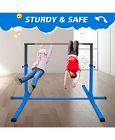 Gymnastics Bar for Kids, Adjustable Height Gym Bar, Junior Training Kip Bar for Home