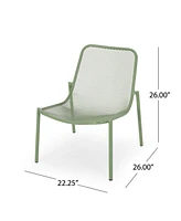 Modern Mesh Metal Stackable Chairs: Durable & Space-Saving Outdoor Seating