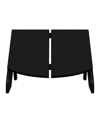 Modern Hdpe Plastic Folding Patio Adirondack Ottoman