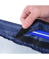 Yescom Mesh Cover Replacement for Rolling Mesh Pool Storage Bin Cart Xx-Large Blue