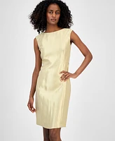 Anne Klein Women's Boat-Neck Sleeveless Sheath Dress