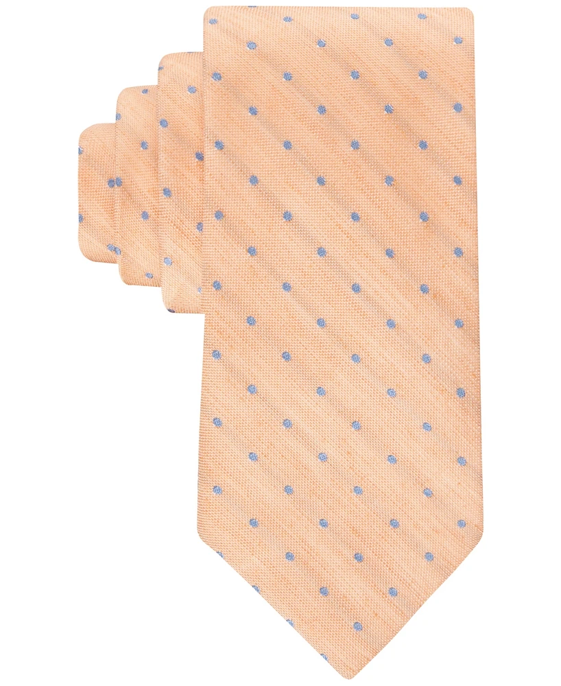 Tommy Hilfiger Men's Linen Dot Tie