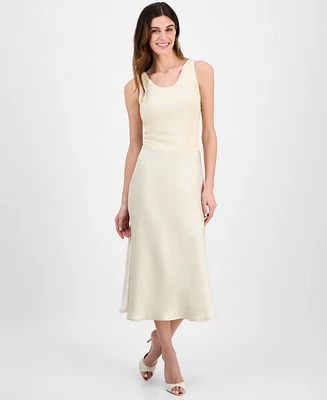 Anne Klein Women's Flared Pull-On Midi Skirt
